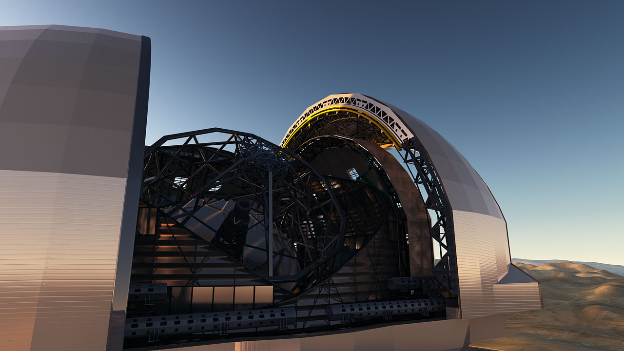 Artist’s impression of the European Extremely Large Telescope Credit: ESO/H.-H. Heyer
